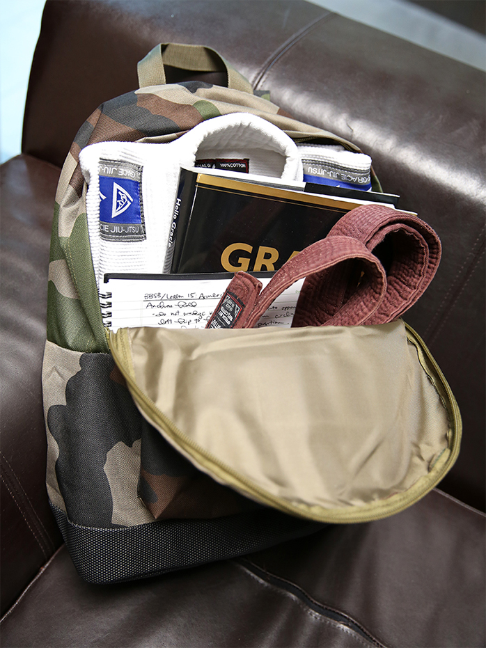 Gracie Jiu Jitsu Camo Shoulder Backpack