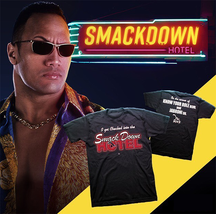 The Rock Smackdown Hotel Wwe Retro Shirt
