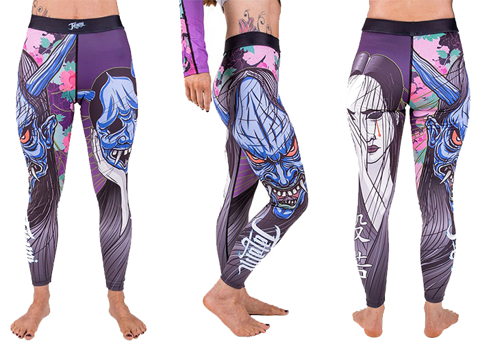 Tatami Ladies Weeping Hannya Grappling Spats - Medium 