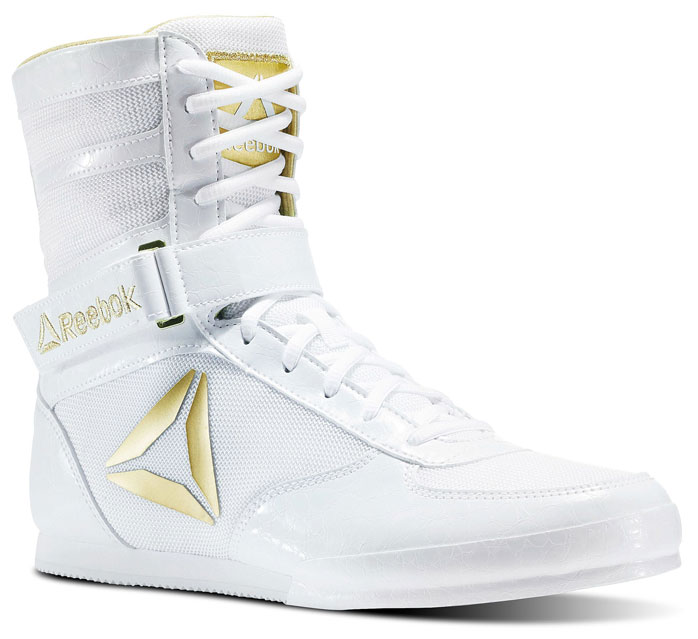 gold boxing boots