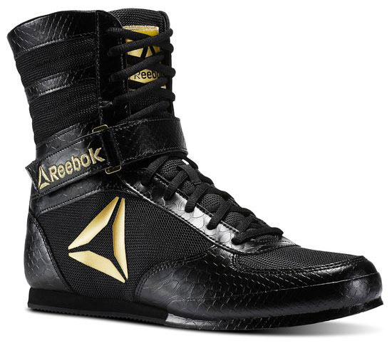 boxing boots gold