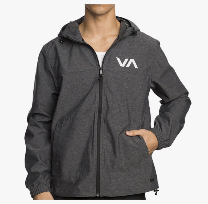 rvca black windbreaker