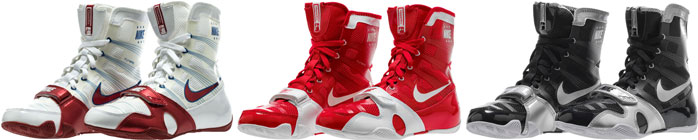 red and white nike boxing boots