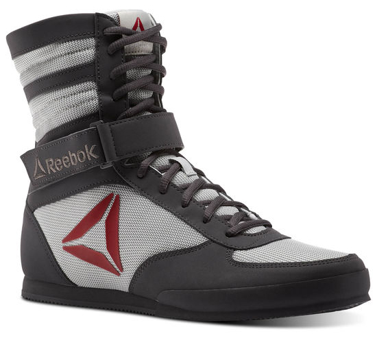 reebok boxing boots black and red