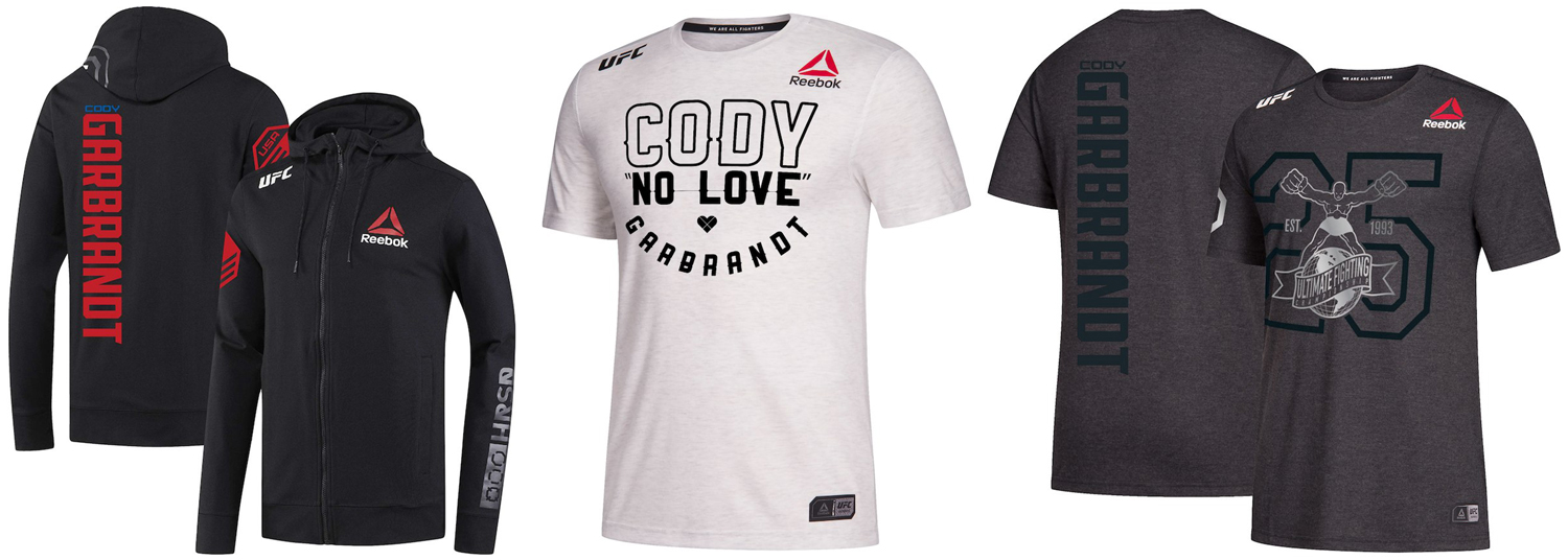 Cody Garbrandt UFC 227 Reebok Shirts 