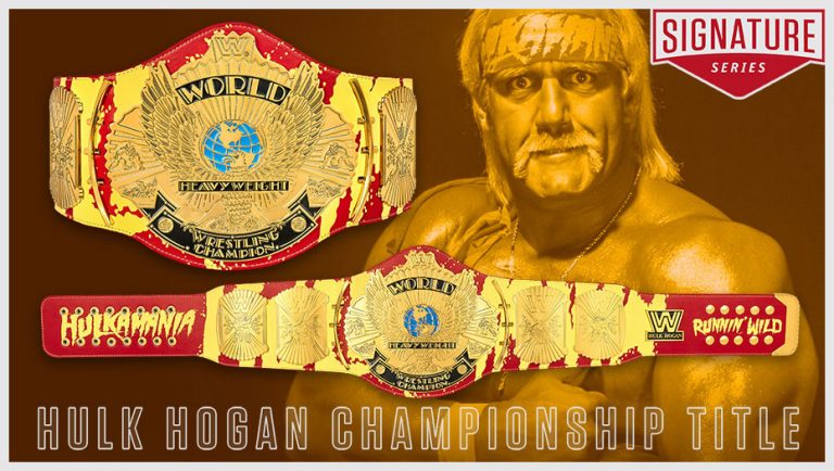 Hulk Hogan Hulkamania Signature Series Replica Championship Title