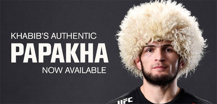 Papakha Hat High Fur Hat For Men Faded Black Sheep Wool Khabib UFC Dagestan MMA 
