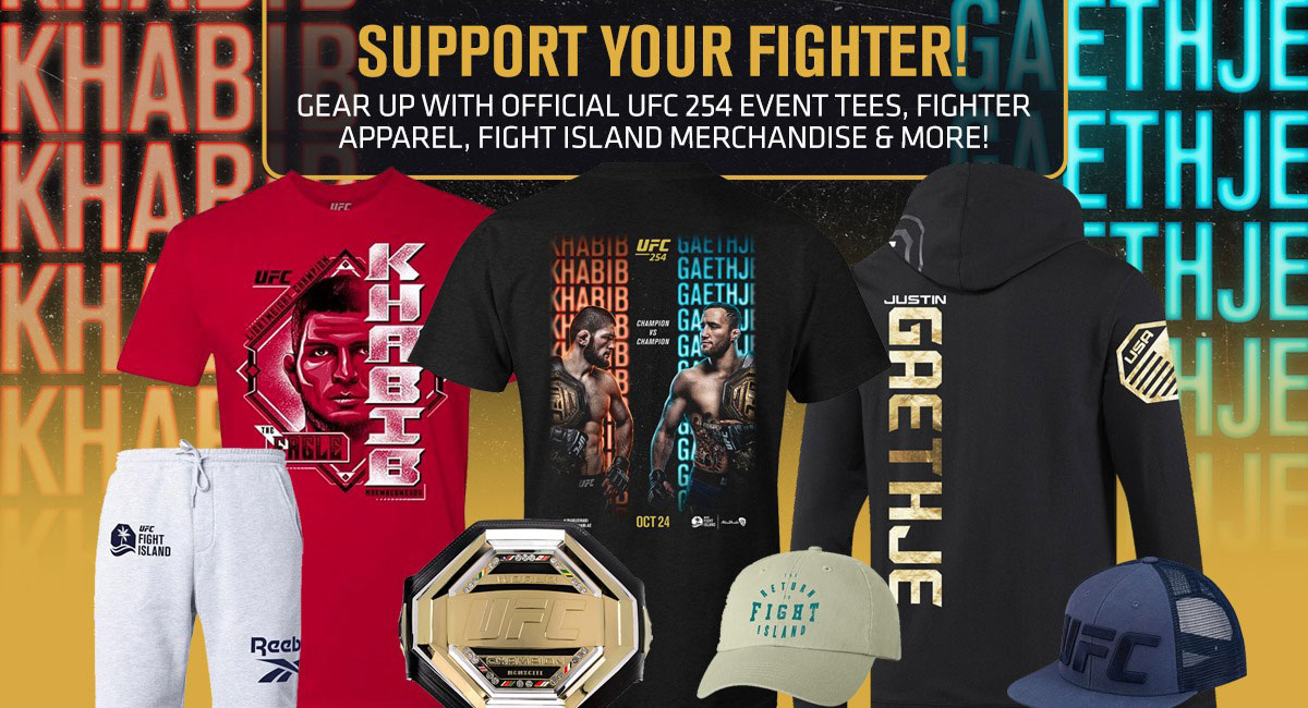 UFC 254 Shirts Clothing and Fight Gear