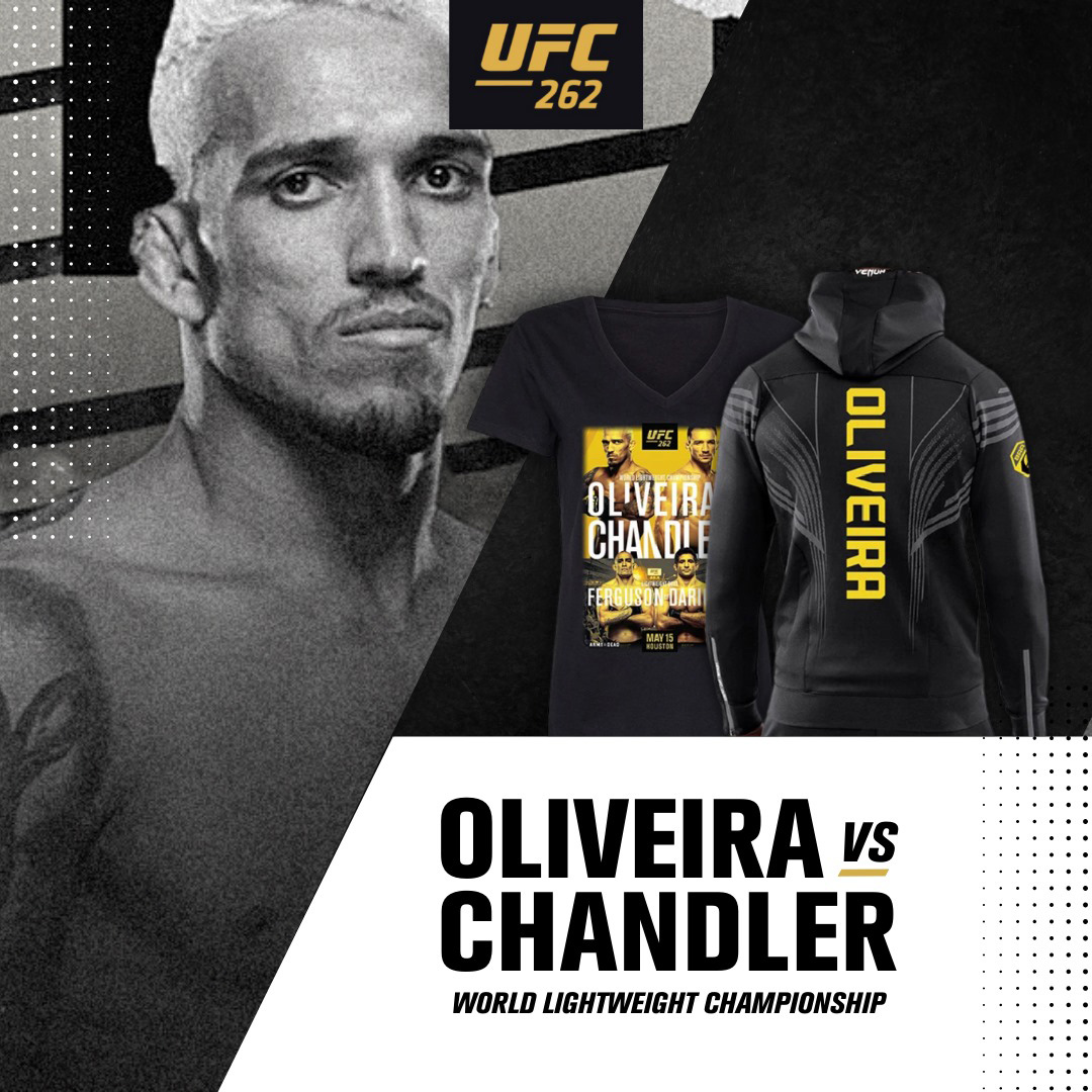 UFC 262 Chandler vs Oliveira Shirts Clothing and Fight Gear