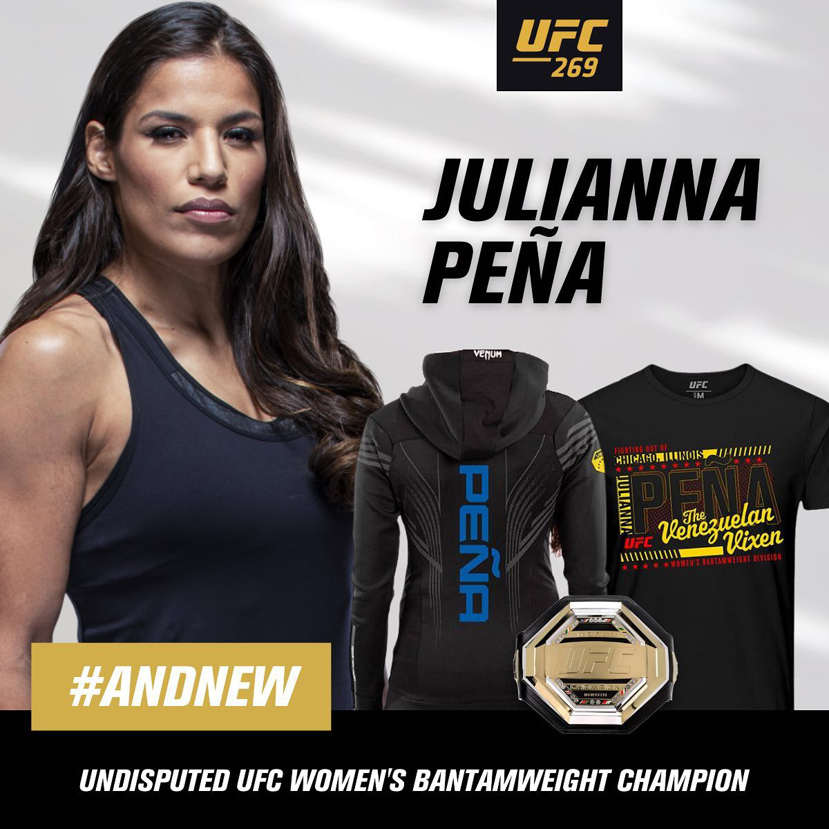 UFC 269 Champion Shirts Charles Oliveira And Julianna Pena