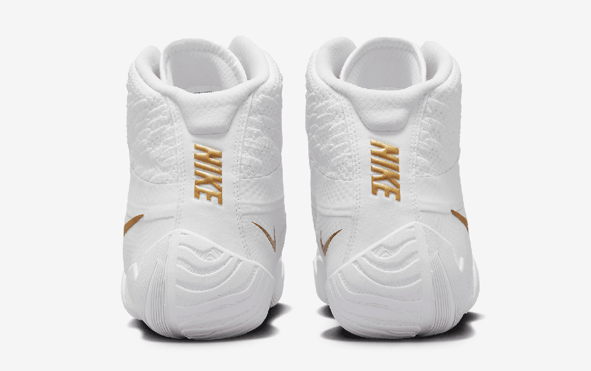 Nike Tawa Wrestling Shoes in “White/Metallic Gold”