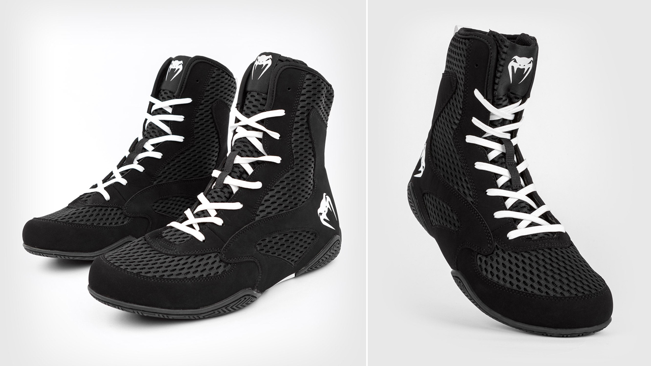 Venum Contender Boxing Shoes Black White