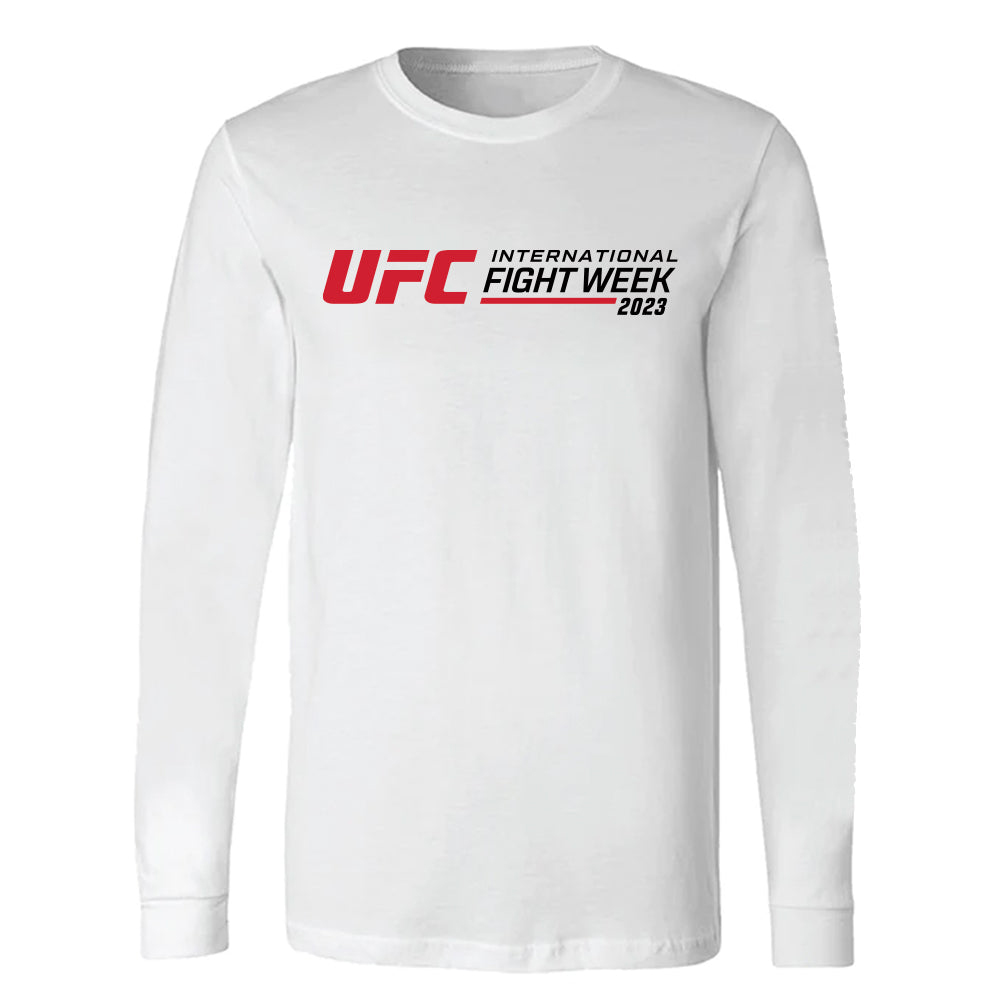 UFC-International-Fight-Week-2023-Long-Sleeve-T-Shirt-White