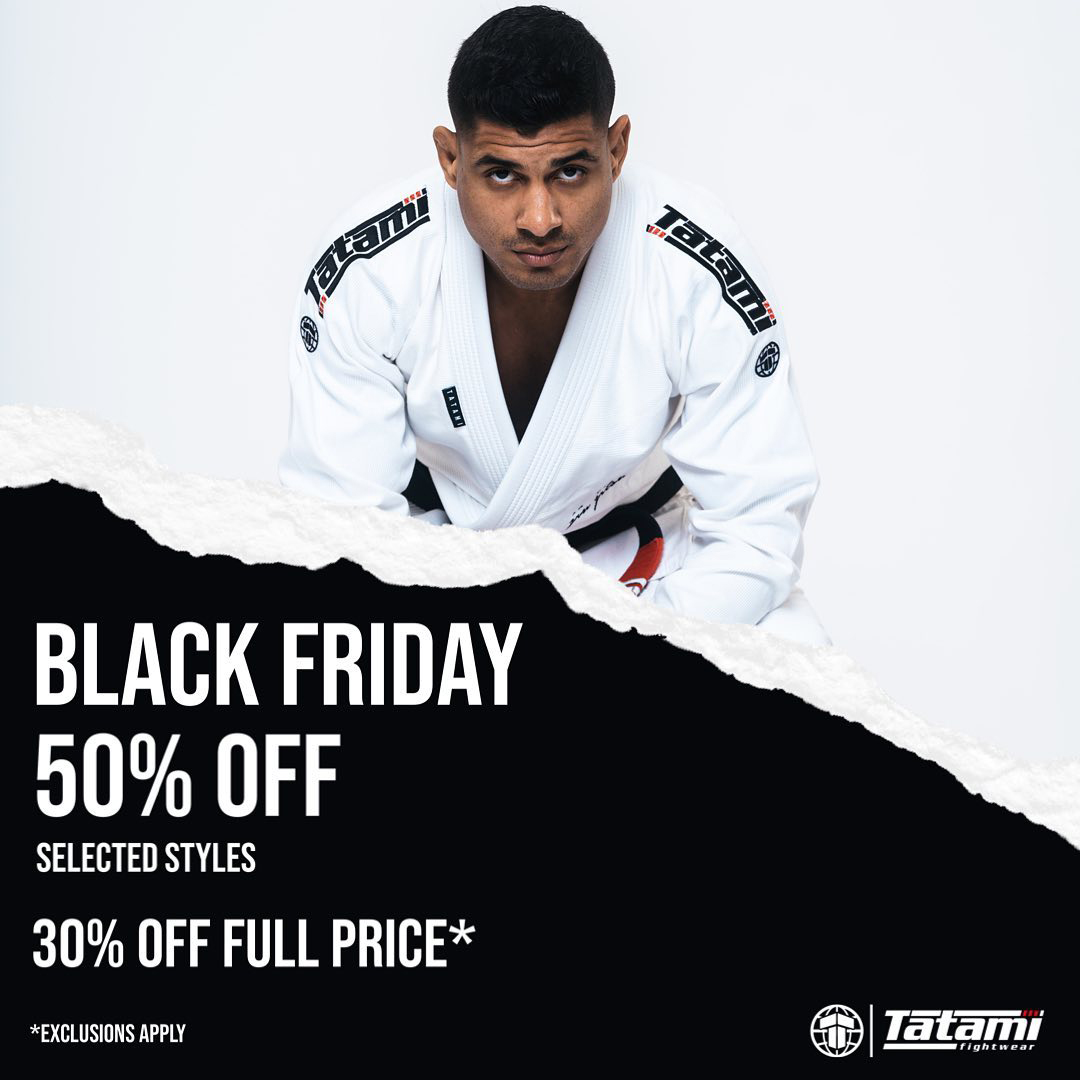 Tatami Jiu Jitsu Black Friday 2023 Sale BJJ Gi Fight Gear