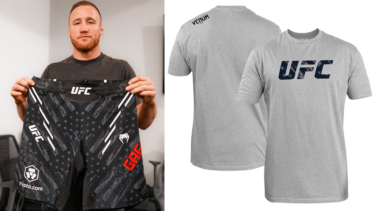 Justin Gaethje UFC 300 Fight Shorts Shirt Walkout Clothing