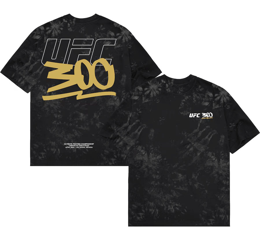 UFC 300 Logo Dyed T Shirt
