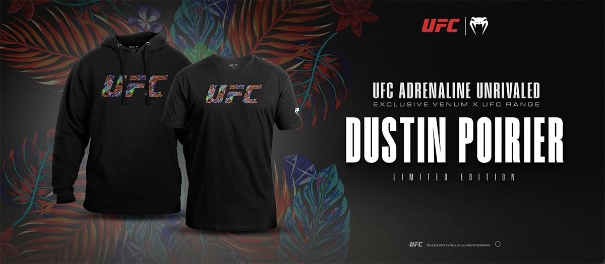 Dustin Poirier Venum UFC 302 Fight Shorts Shirt Hoodie Clothing