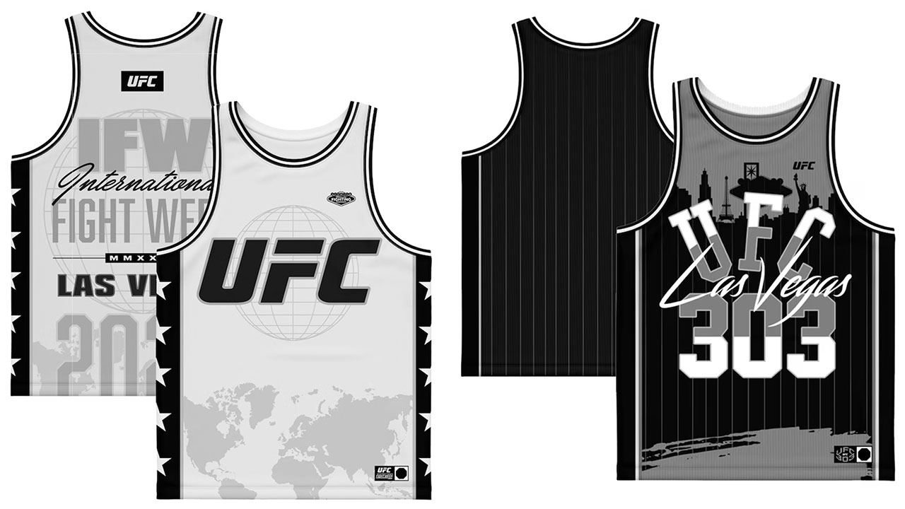 トップス  UFC jerseyXL UFC 303 and 2024 International Fight Week Basketball Jerseys