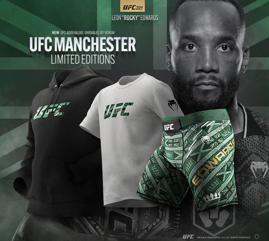 Leon Edwards UFC 304 Venum Fight Shorts Shirt Hoodie