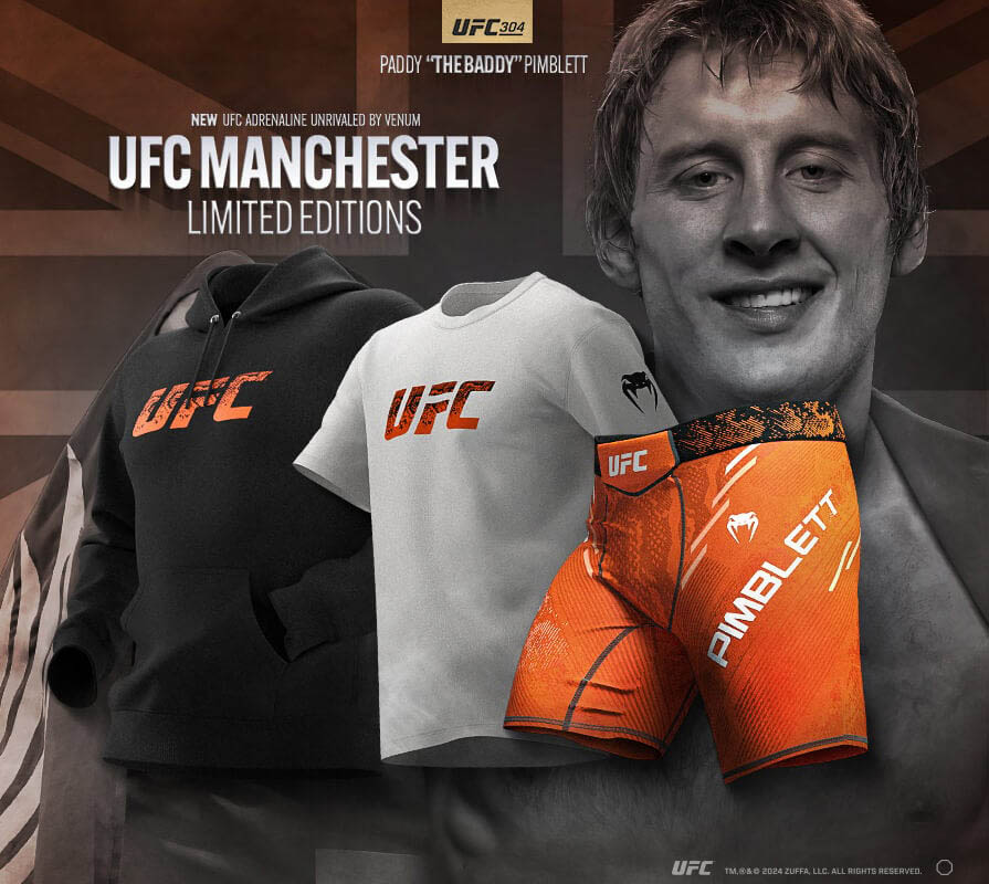 Paddy Pimblett UFC 304 Venum Fight Shorts Shirt Hoodie