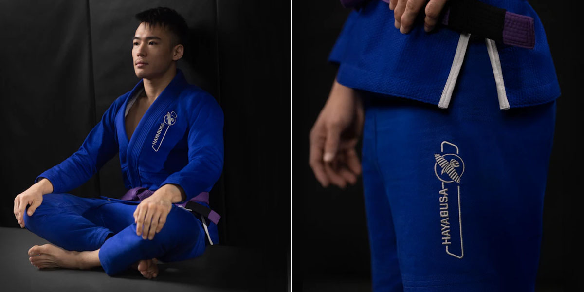 Hayabusa Essential Gold Weave BJJ Jiu Jitsu Gi Blue