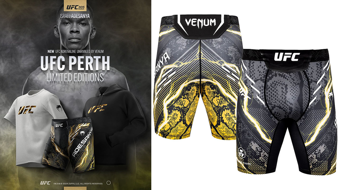 Israel Adesanya UFC 305 Venum Fight Shorts Shirt Hoodie