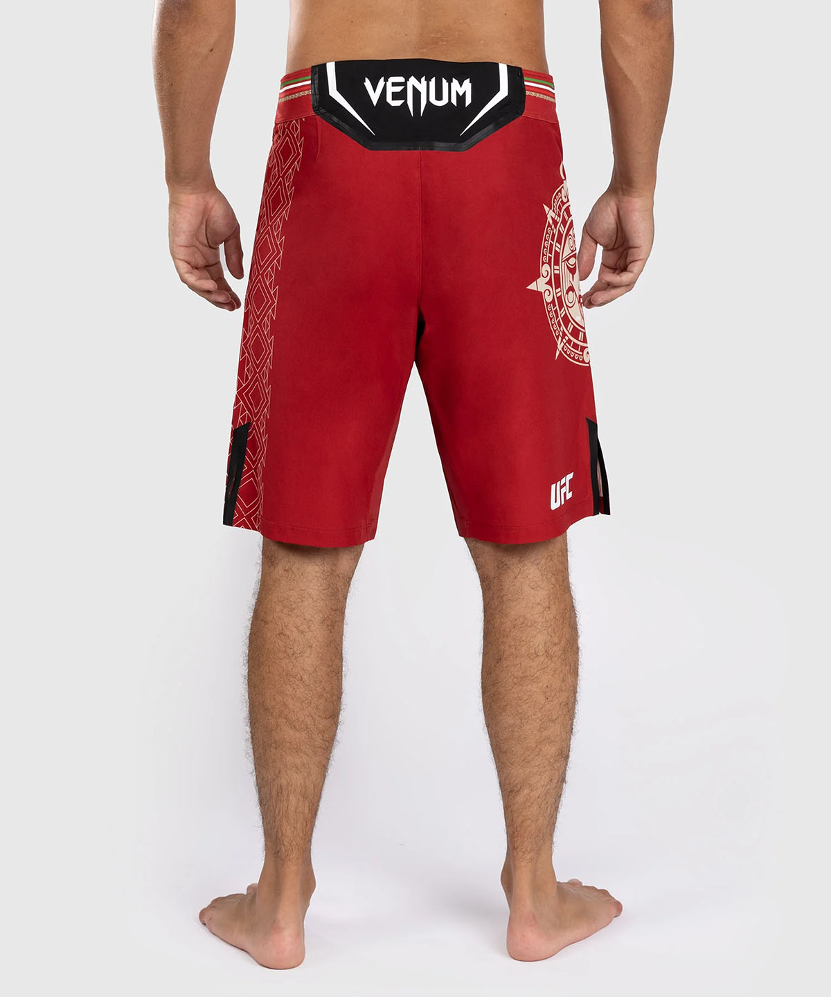 Noche UFC Venum Fight Night Long Fit Fight Shorts Red 2