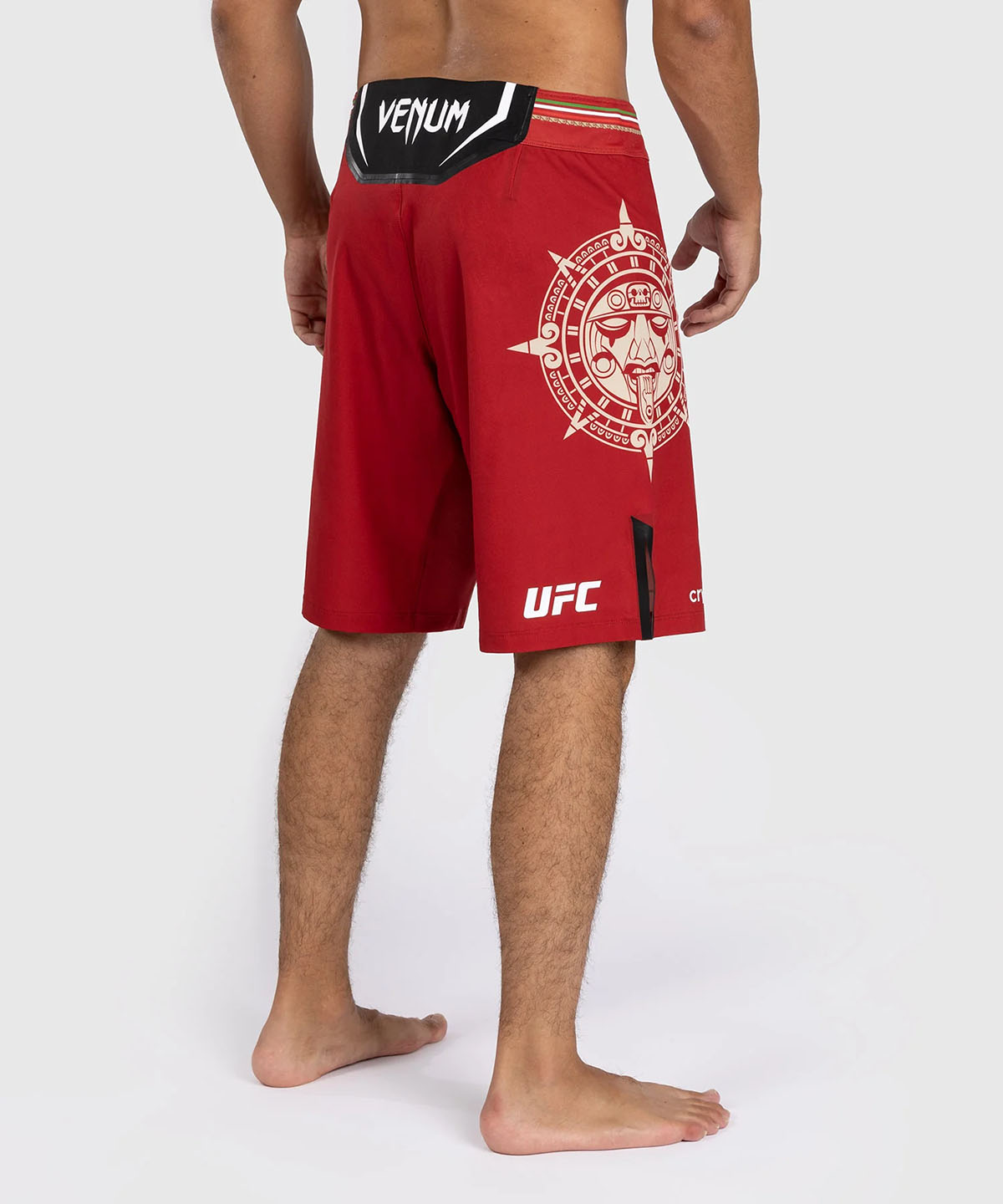 Noche UFC Venum Fight Night Long Fit Fight Shorts Red 3
