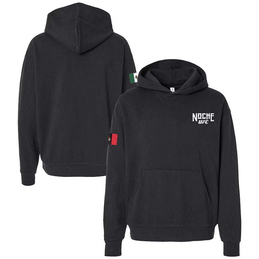 Noche UFC Black Pullover Mens Hoodie