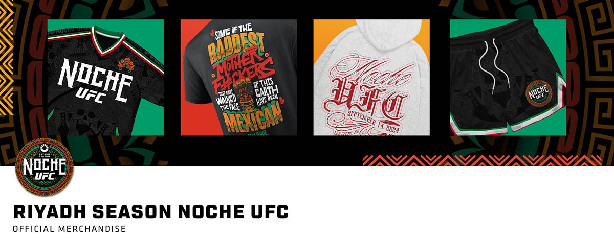 Noche UFC Clothing Jerseys Shirts Hoodies Shorts