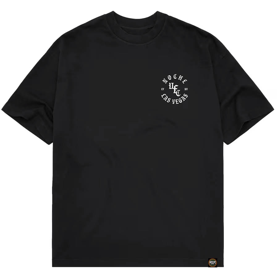 Noche UFC Mens Black Texto T Shirt 1