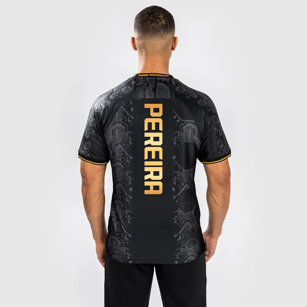 Alex Pereira Venum UFC Champion Mens Walkout Jersey Black Gold