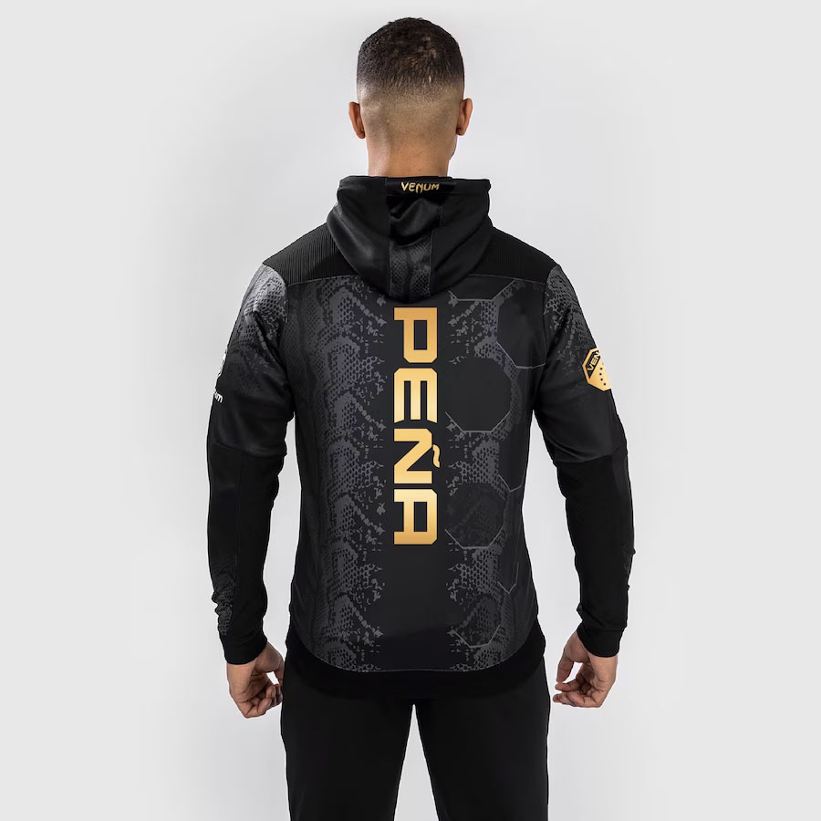 Julianna Pena UFC Champion Venum Mens Walkout Hoodie Black Gold
