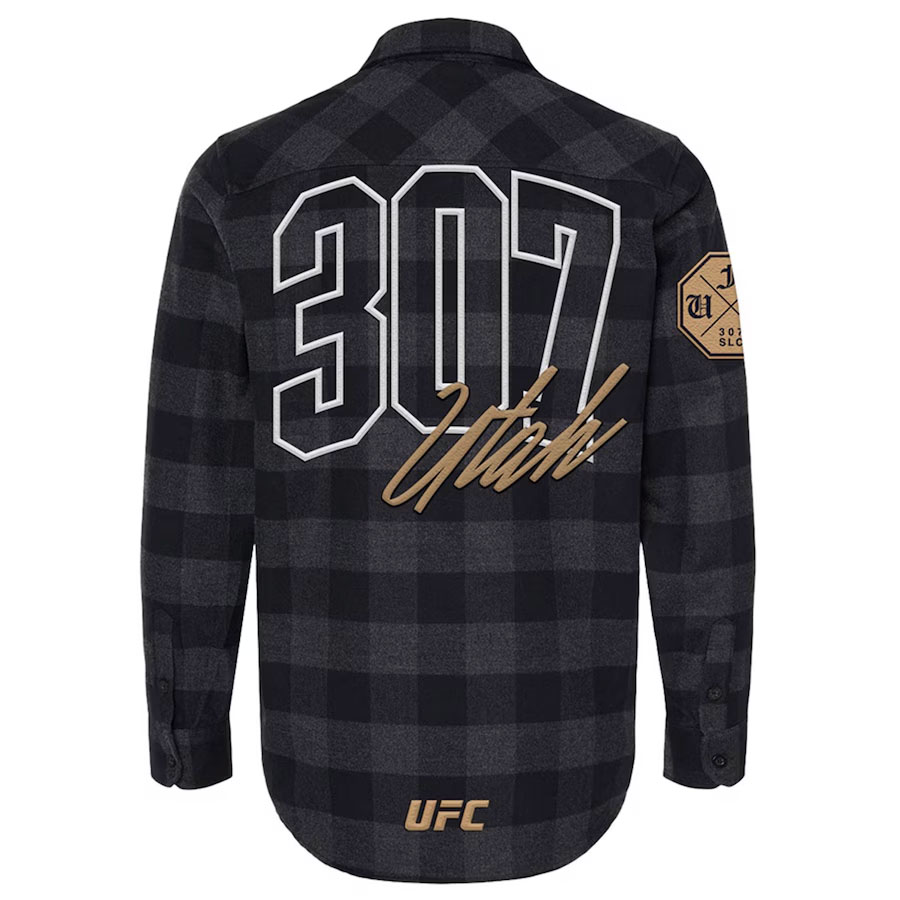 UFC 307 Long Sleeve Flannel Shirt 2