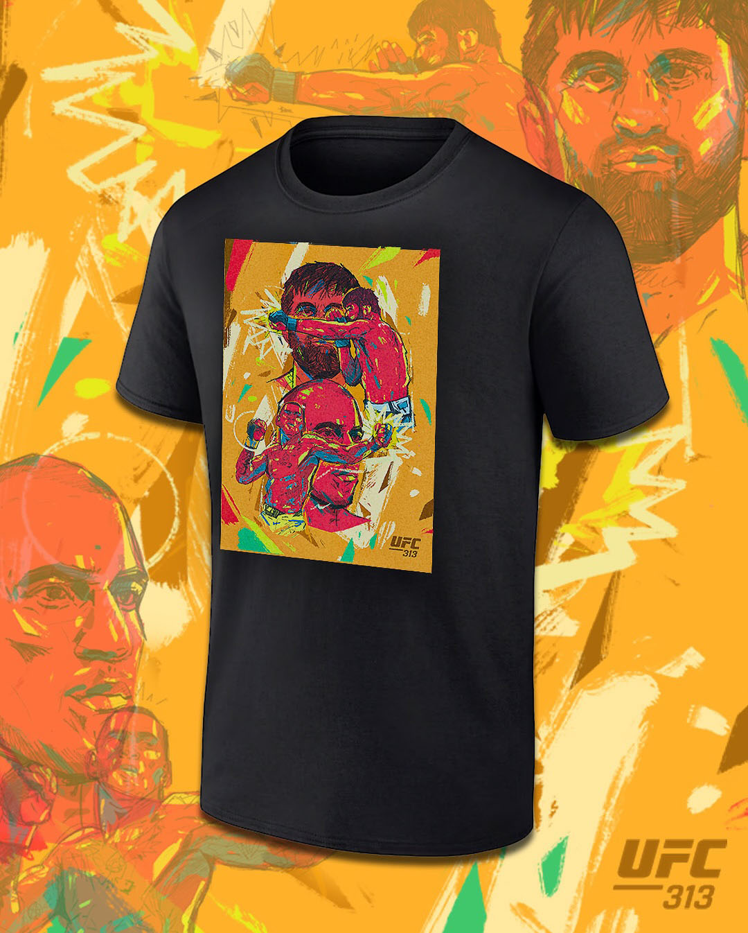 UFC 313 Artist T Shirt 1