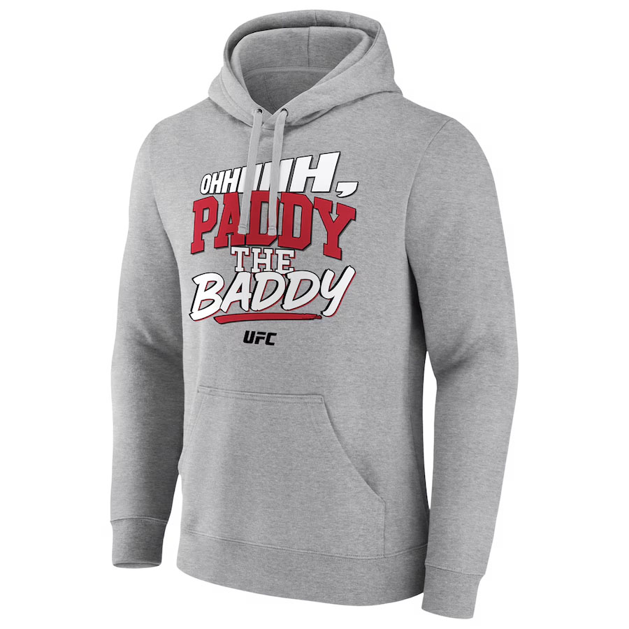 Paddy Pimblett UFC Oh Paddy the Baddy Hoodie Grey