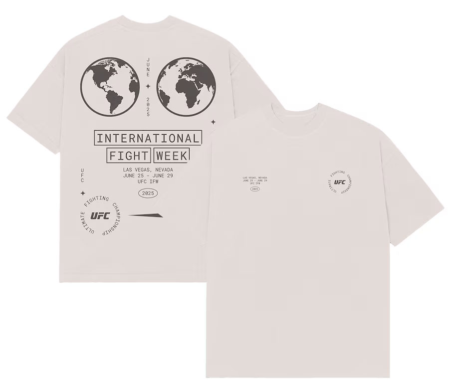 UFC 2025 International Fight Week Blueprint T Shirt