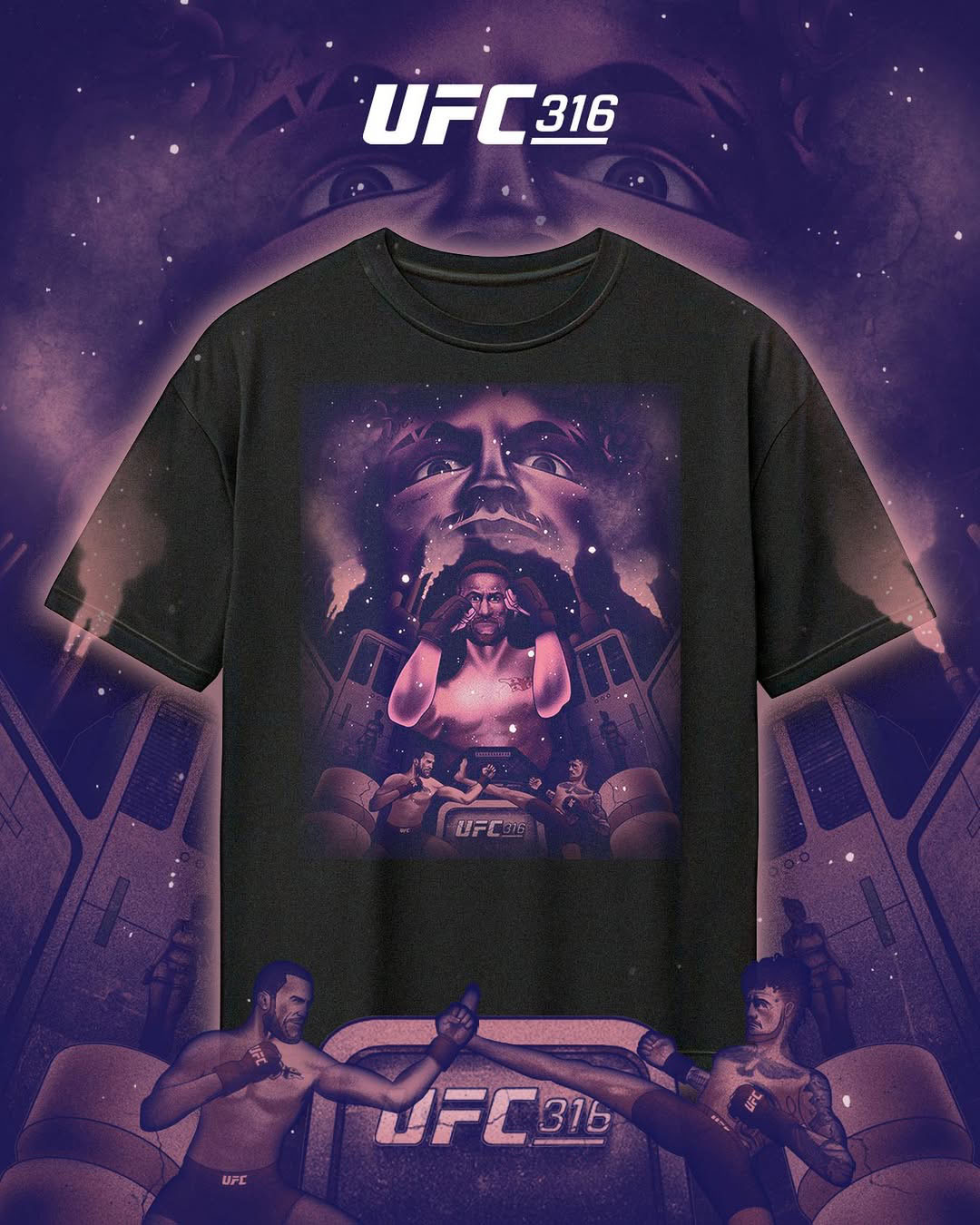 UFC 316 Artist Series T Shirt
