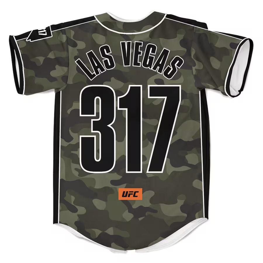 UFC 317 Camo Fashion Baseball Jersey 2