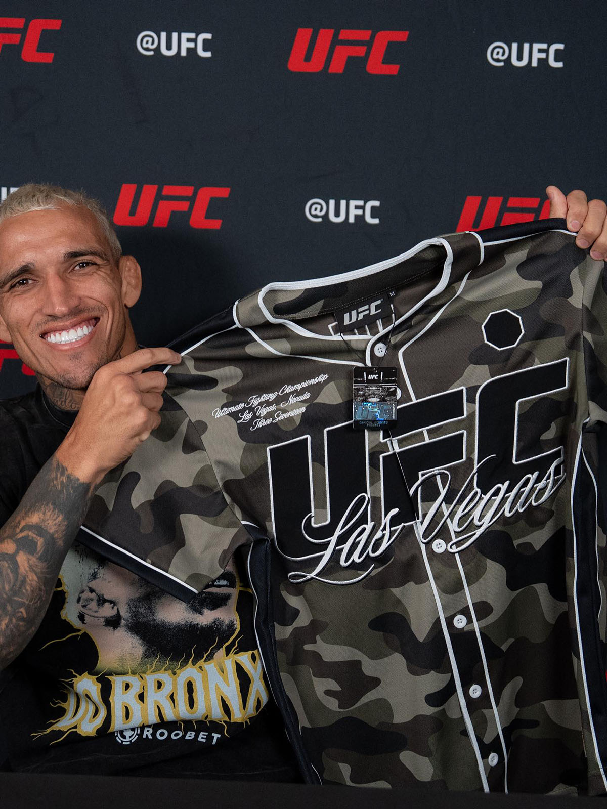 UFC 317 Camo Fashion Baseball Jersey 3