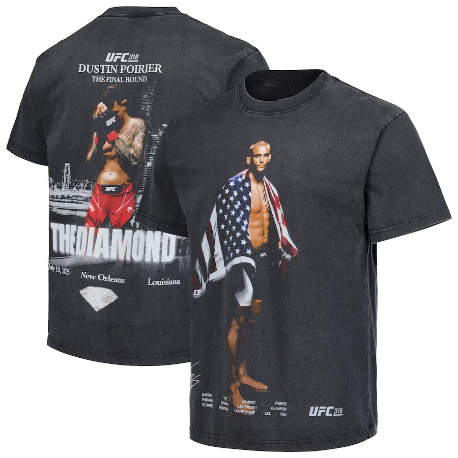 Dustin Poirier UFC 318 Diamond Flag T Shirt