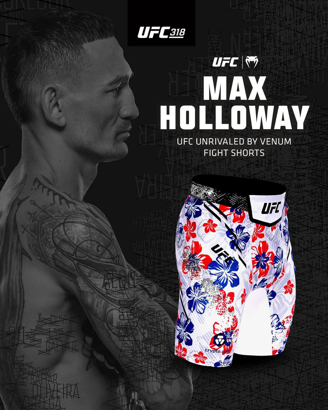 Max Holloway UFC 318 Fight Shorts