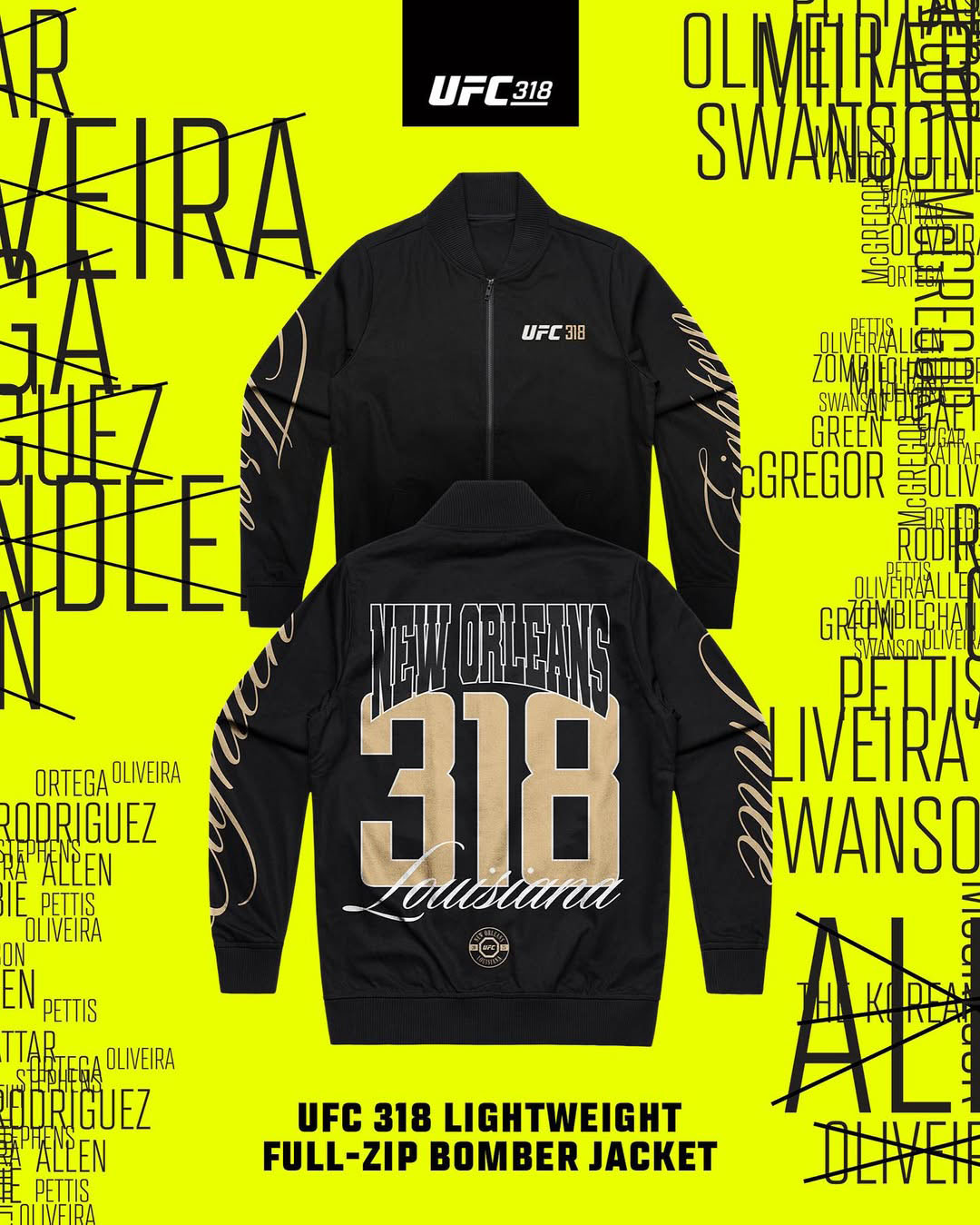 UFC 318 Full zip Bomber Jacket