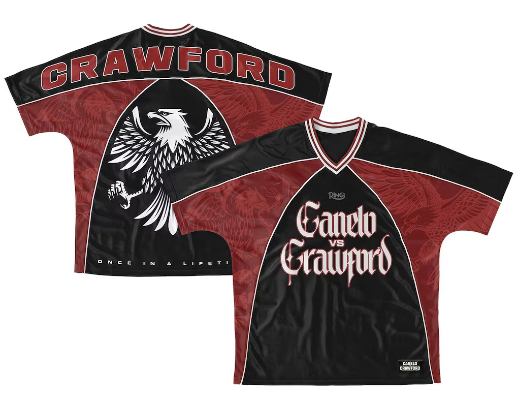 Canelo vs Crawford Crawford Soccer Jersey Red