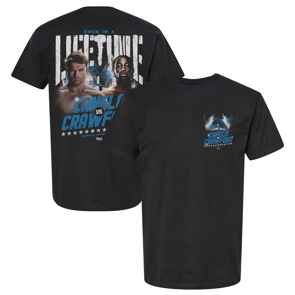 Canelo vs Crawford Boxing Merchandise Shirts Apparel Gear