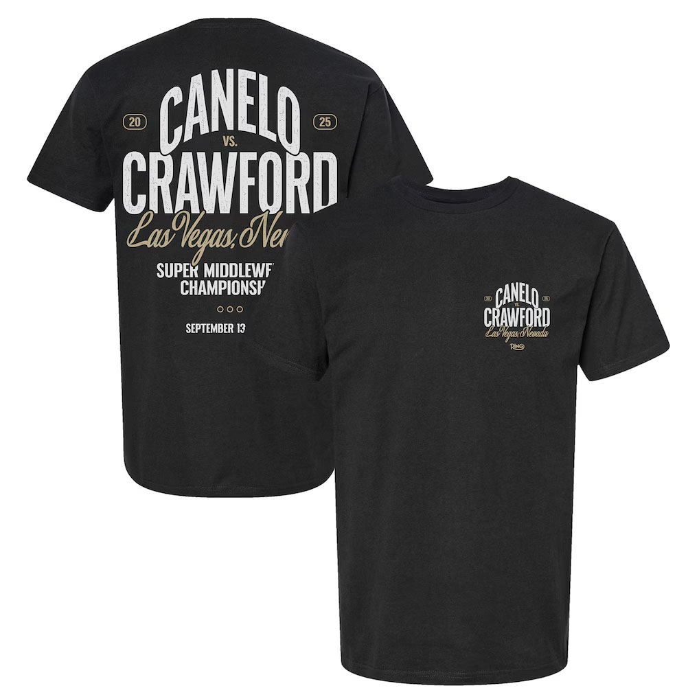 Canelo vs Crawford Boxing Merchandise Shirts Apparel Gear