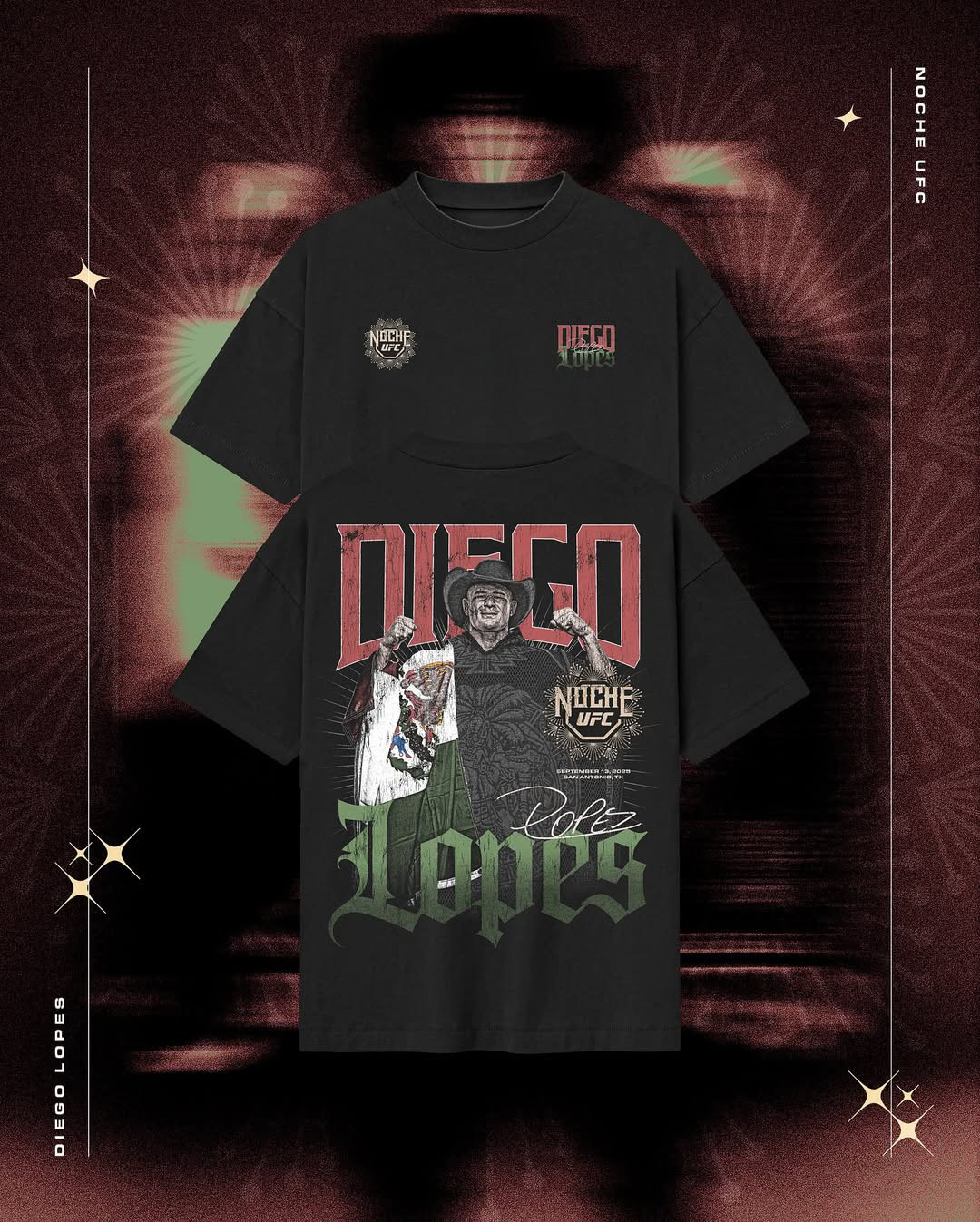 Noche UFC 2025 Diego Lopes T Shirt