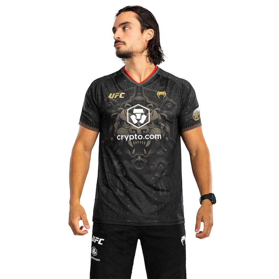 Noche UFC 2025 Mens Venum Black Fight Night Walkout Jersey