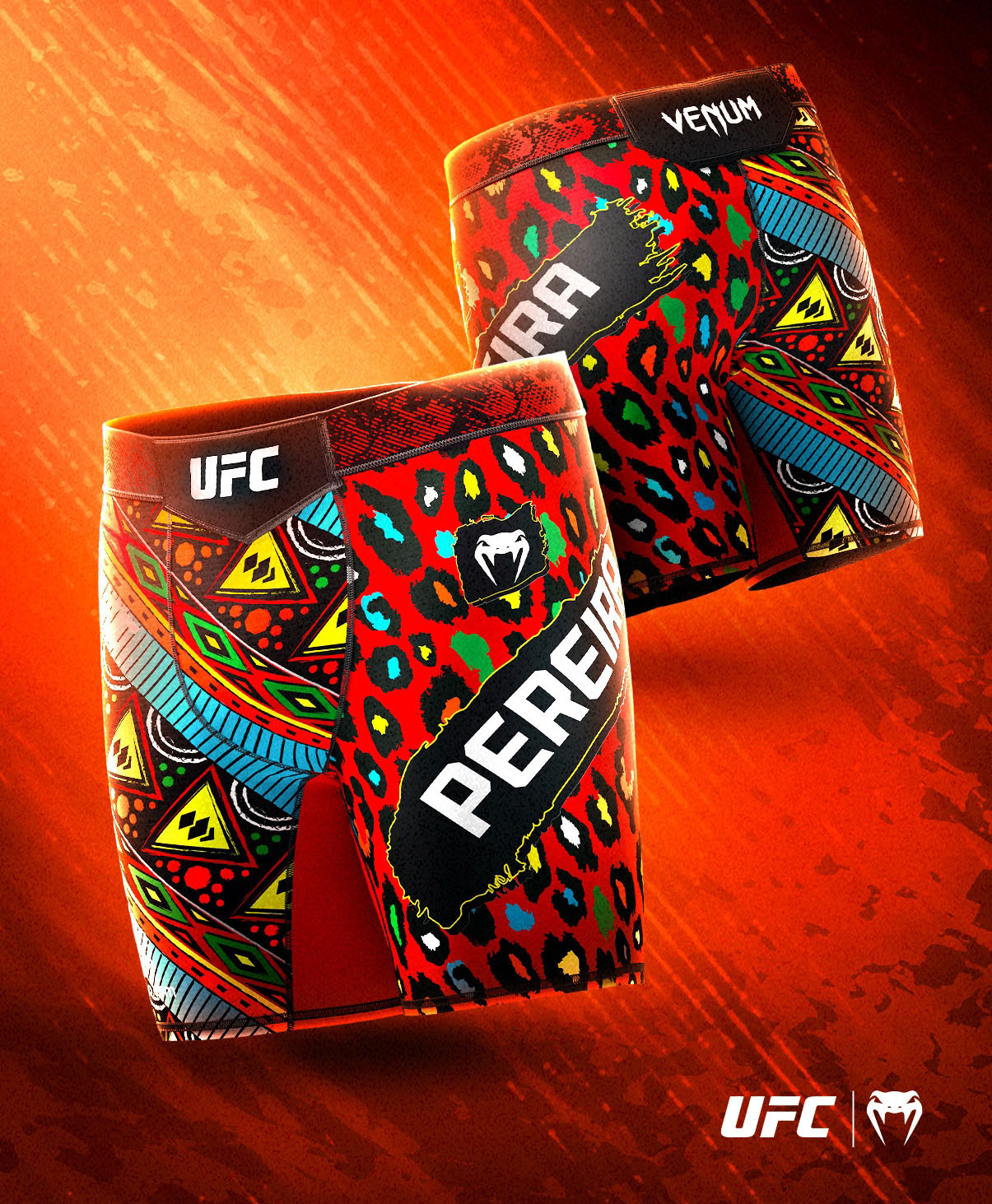 Alex Pereira UFC 320 Custom Venum Fight Shorts