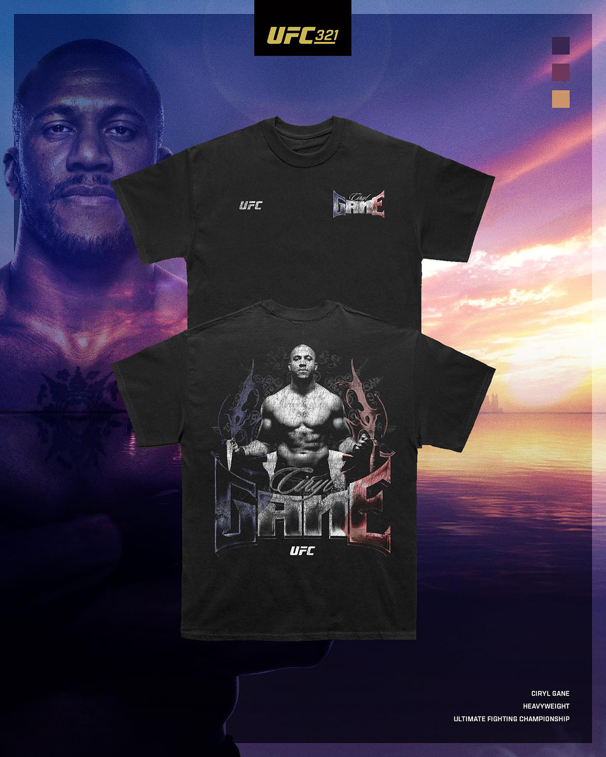 Cyril Gane UFC 321 Shirt